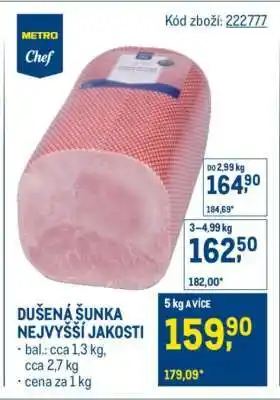 Makro Dušená šunka nejvyšší jakosti nabídka