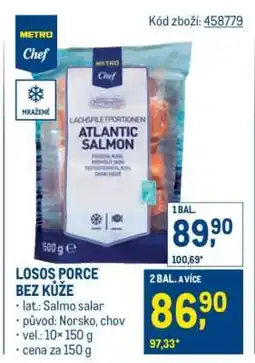 Makro Losos porce bez kůže nabídka
