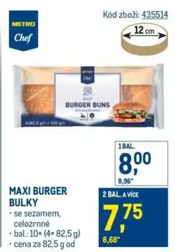 Makro Maxi burger bulky nabídka