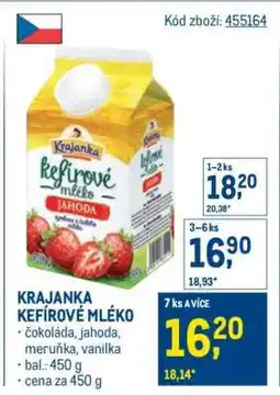 Makro Krajanka kefírové mléko nabídka