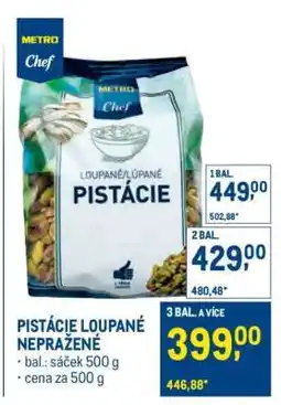 Makro Pistácie loupané nepražené nabídka