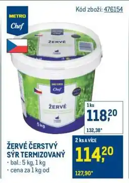 Makro ŽERVÉ ČERSTVÝ SÝR TERMIZOVANÝ nabídka