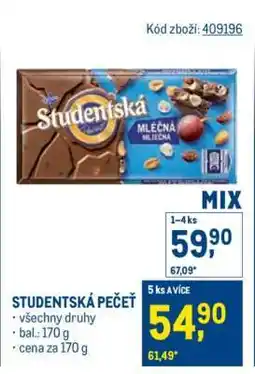 Makro Studentská pečeť nabídka