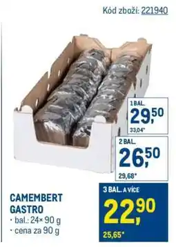 Makro Camembert gastro nabídka
