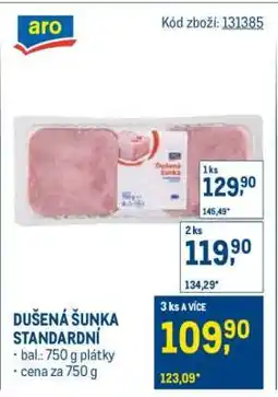Makro Dušená šunka standardní nabídka