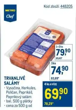 Makro Trvanlivé salámy nabídka