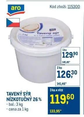 Makro Tavený sýr nízkotučný 26 % nabídka