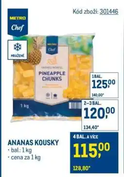 Makro Ananas kousky nabídka