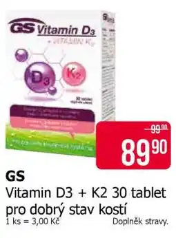 Teta GS Vitamin D3 + K2 30 tablet nabídka