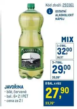 Makro Javořina nabídka