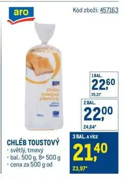 Makro Chléb toustový nabídka