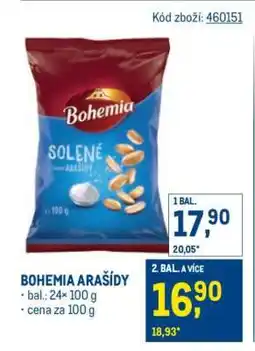 Makro BOHEMIA ARAŠÍDY nabídka