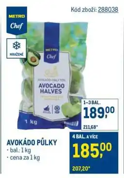 Makro Avokádo půlky nabídka