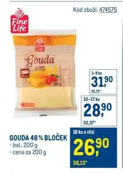 Makro Gouda 48% bloček nabídka