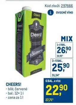 Makro Cheers nabídka