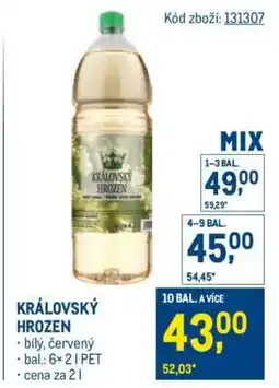 Makro Královský hrozen nabídka