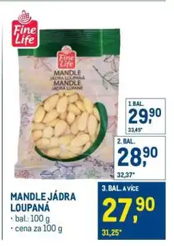 Makro Mandle jádra loupaná nabídka