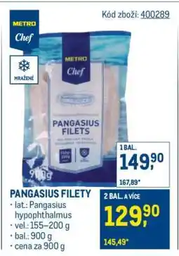 Makro Pangasius filety nabídka