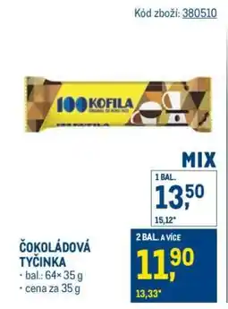 Makro Čokoládová tyčinka nabídka