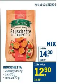 Makro Bruschetta nabídka