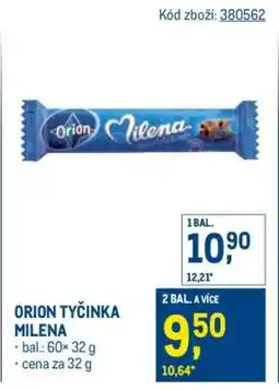 Makro Orion tyčinka Milena nabídka