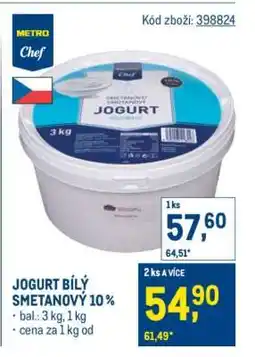 Makro JOGURT BÍLÝ SMETANOVÝ 10 % nabídka