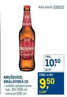 Makro Krušovice Královská 10 nabídka