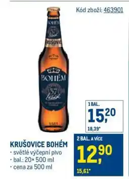 Makro Krušovice Bohém nabídka