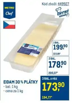 Makro Eidam 30% plátky nabídka
