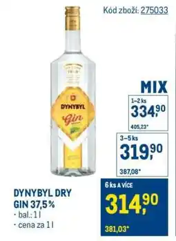 Makro Dynybyl Dry Gin 37,5 % nabídka