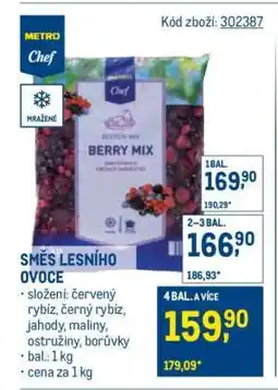 Makro Směs lesního ovoce nabídka