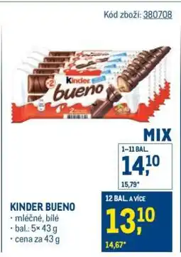 Makro KINDER BUENO nabídka