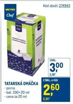 Makro Tatarská omáčka nabídka