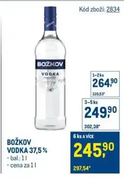 Makro Božkov Vodka 37,5 % nabídka