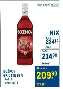 Makro Božkov Griotte 18 % nabídka