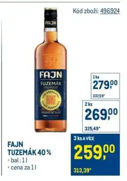 Makro FAJN TUZEMÁK 40 % nabídka
