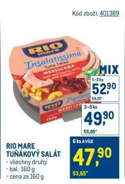 Makro RIO MARE Tuňákový salát nabídka