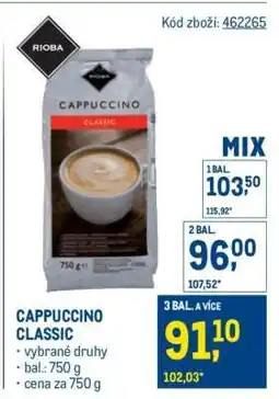 Makro CAPPUCCINO CLASSIC nabídka