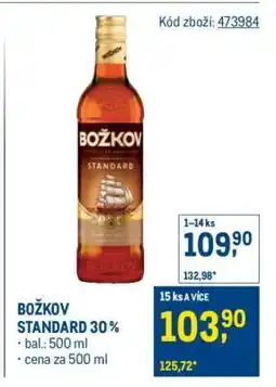 Makro Božkov Standard 30% nabídka
