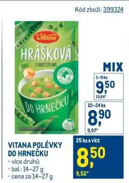 Makro VITANA POLÉVKY DO HRNEČKU nabídka