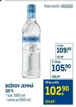 Makro BOŽKOV JEMNÁ 30 % nabídka