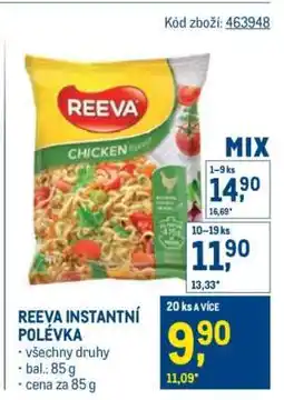 Makro REEVA INSTANTNÍ POLÉVKA nabídka