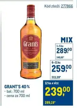 Makro Grant’s 40 % nabídka
