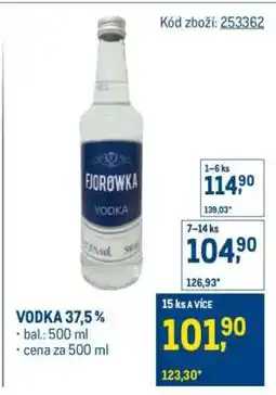 Makro FJOROWKA VODKA nabídka