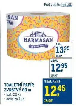 Makro TOALETNÍ PAPÍR 2VRSTVÝ 60 m nabídka