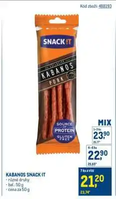 Makro KABANOS SNACK IT nabídka