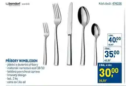 Makro PŘÍBORY WIMBLEDON nabídka