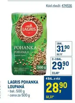 Makro Lagris pohanka loupaná nabídka