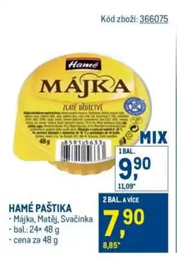 Makro Hamé paštika nabídka