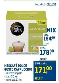 Makro Nescafé Dolce Gusto cappuccino nabídka